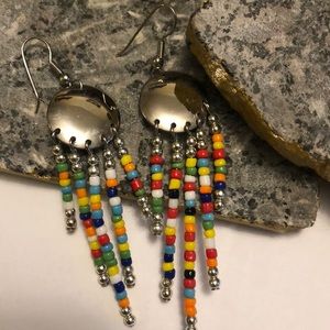 Colorful beaded earrings